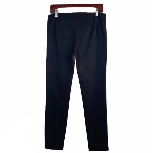 𝅺Theory Black Career Office Pants Women’s Size 4 Side Zip Classic Neutral - Picture 2 of 8